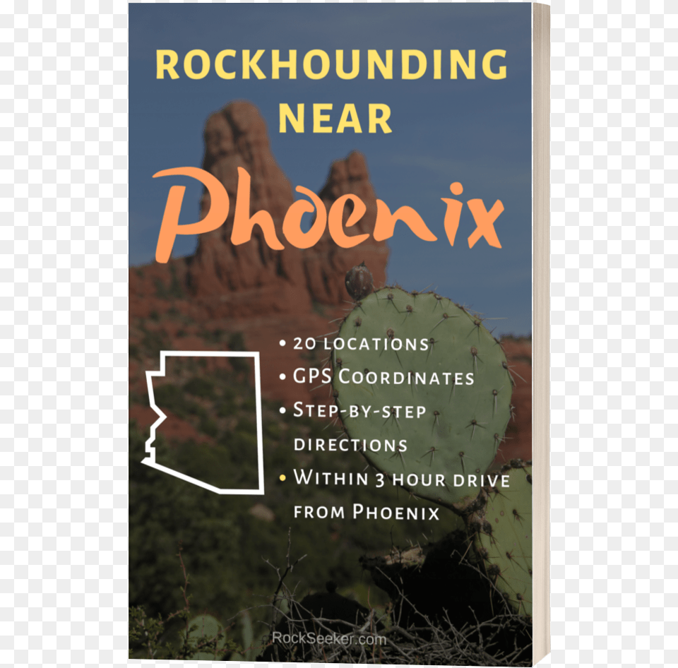 Arizona Rockhounding Book Metro Eats, Cactus, Plant, Outdoors, Adult Png Image