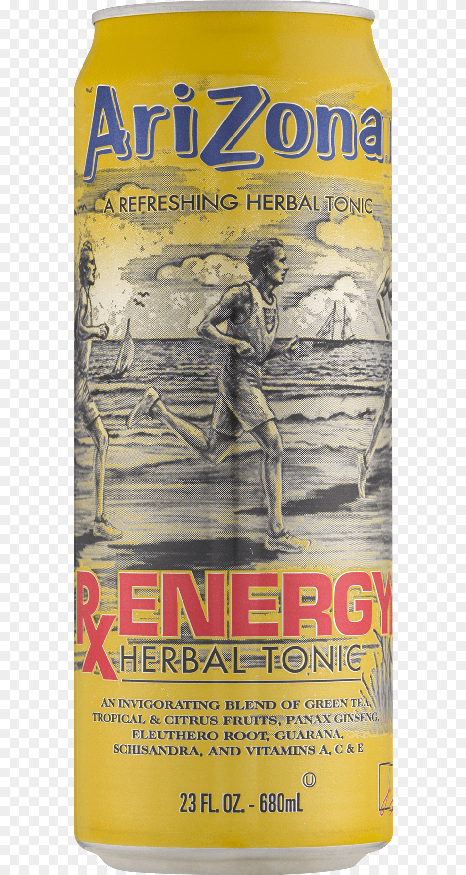 Arizona Rx Energy Herbal Tonic, Alcohol, Beer, Beverage, Lager Free Png Download