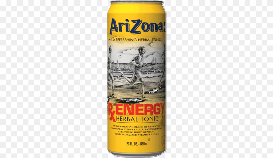Arizona Rx Energy Herbal Tonic Arizona Rx Energy Herbal Tonic 23 Fl Oz Can, Lager, Alcohol, Beer, Beverage Free Png Download