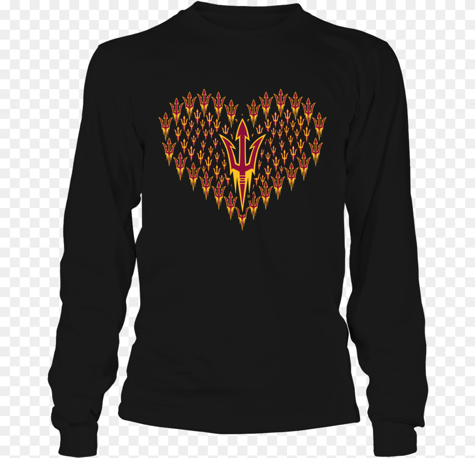 Arizona State Sun Devils 2 3 Of The Earth Is Covered Red, Clothing, Long Sleeve, Sleeve, T-shirt Free Png Download