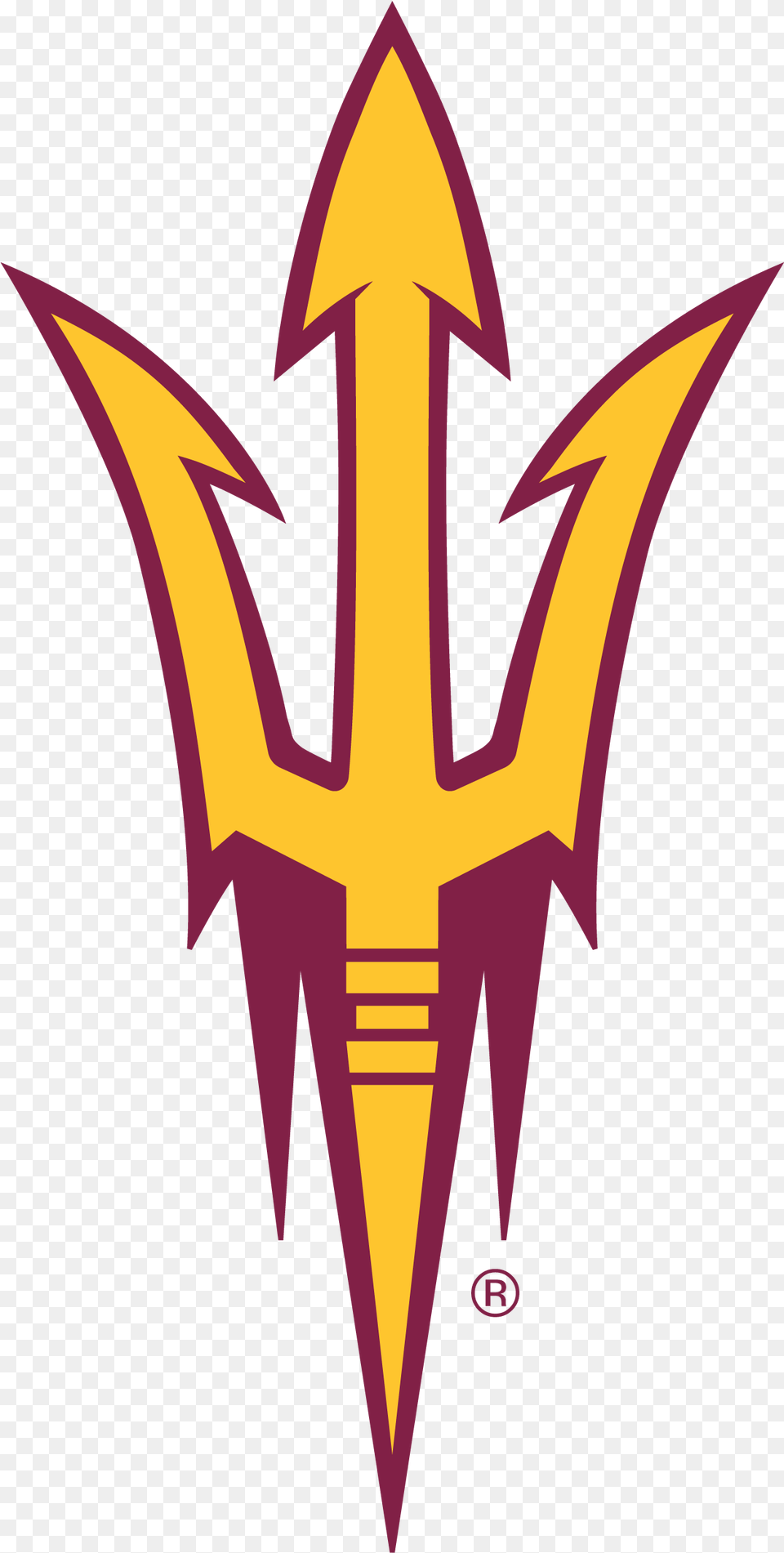 Arizona State Sun Devils Logo, Weapon, Trident Free Png Download