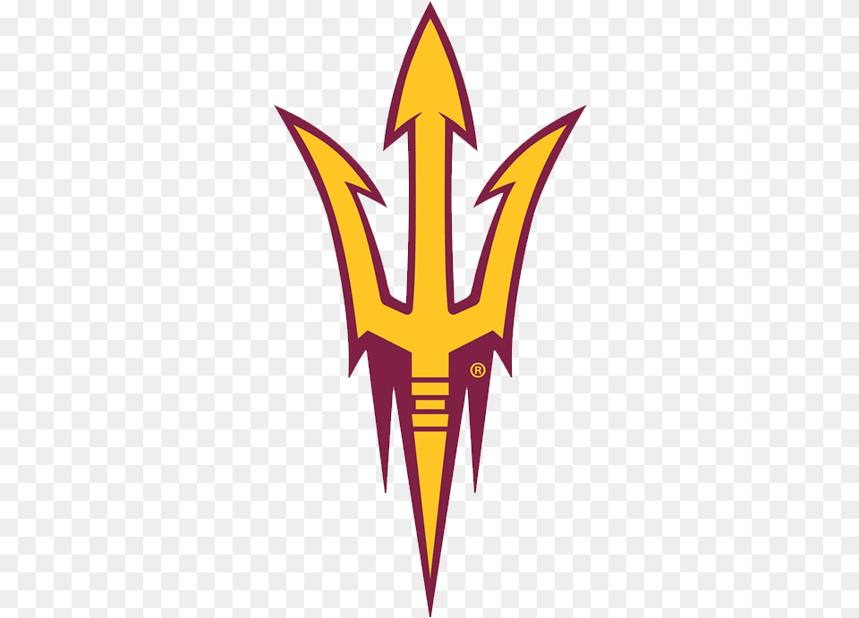 Arizona State Sun Devils Logo Arizona State Logo, Weapon, Trident, Rocket Free Transparent Png