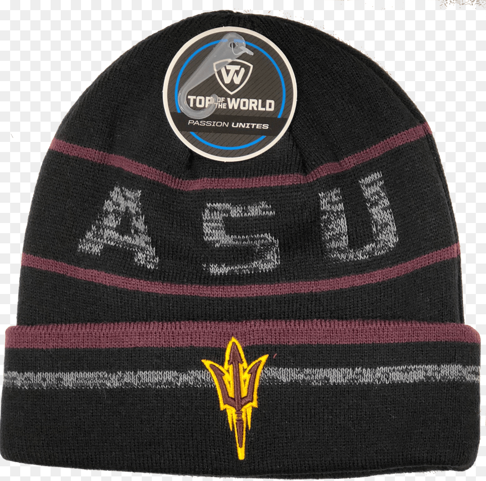Arizona State Sun Devils Ncaa Top Of The World Effect, Beanie, Cap, Clothing, Hat Free Png