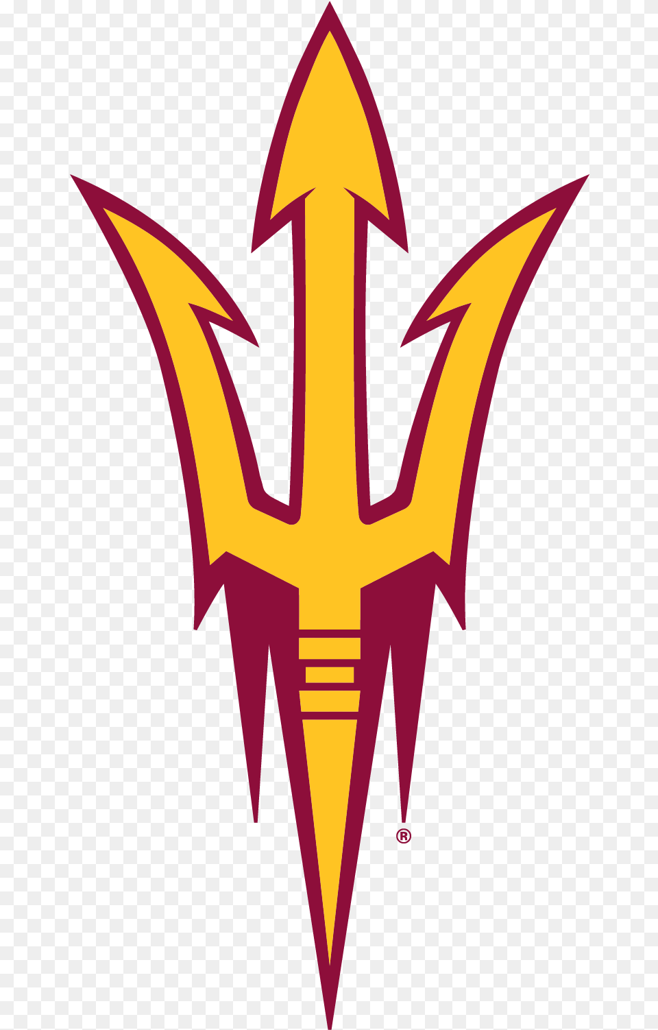 Arizona State University And Tailgate Guys Entered Arizona State Logo, Weapon, Trident Png Image