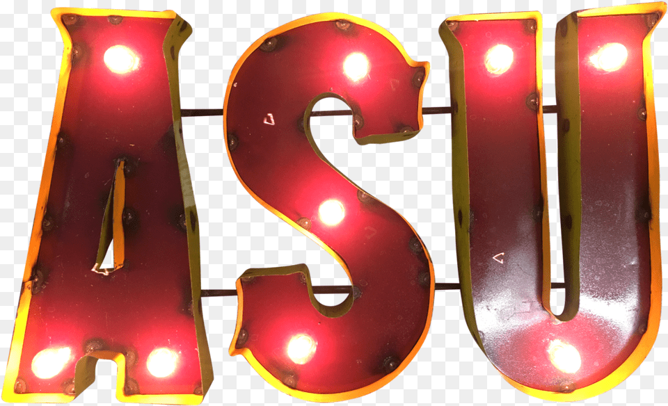 Arizona State University Quotasuquot Lighted Recycled Metal, Number, Symbol, Text, Adult Free Png Download