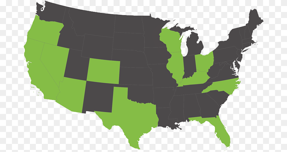 Arizona States With Legalized Marijuana Coincidence, Chart, Plot, Map, Person Png Image