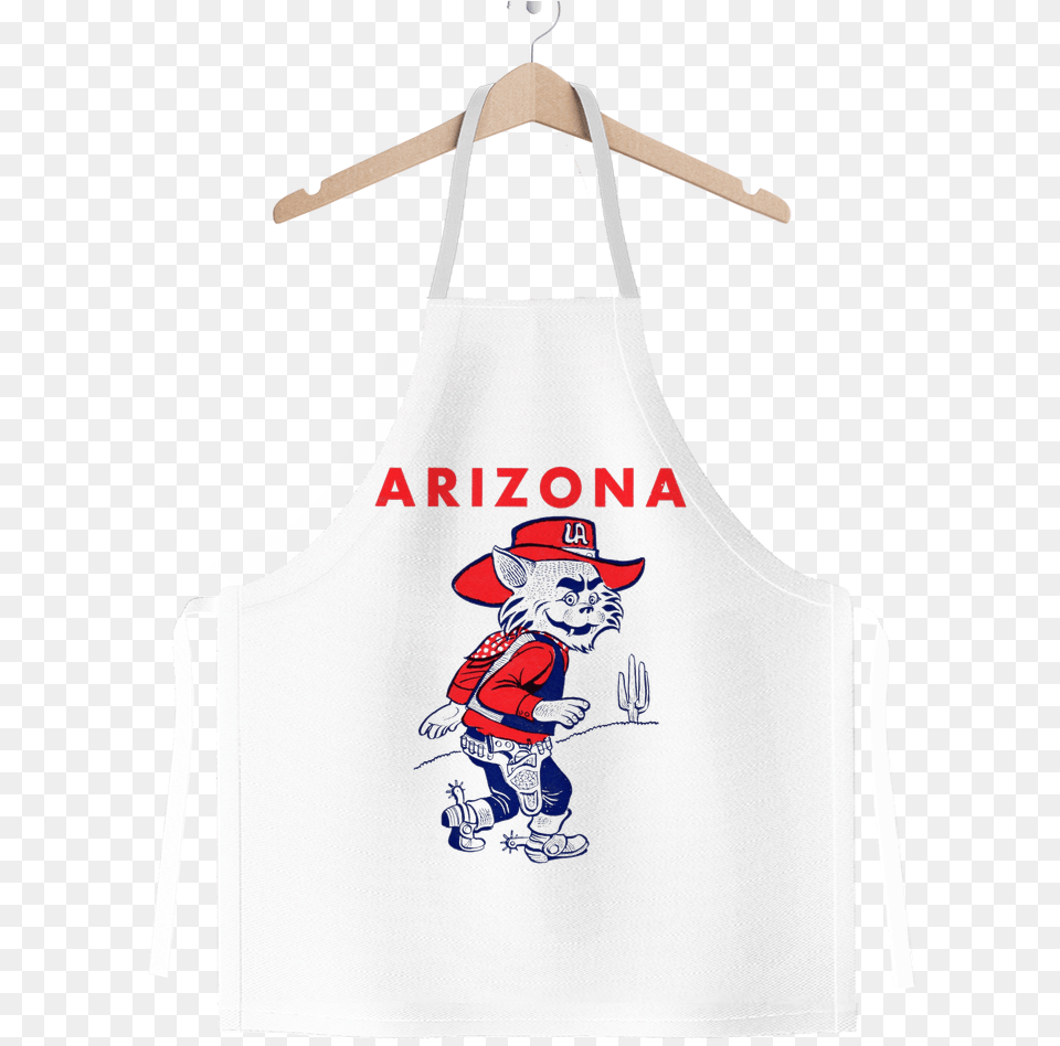 Arizona Wildcat Vintage Classic Sublimation Adult Arizona Wildcats, Apron, Clothing, Baby, Person Free Png