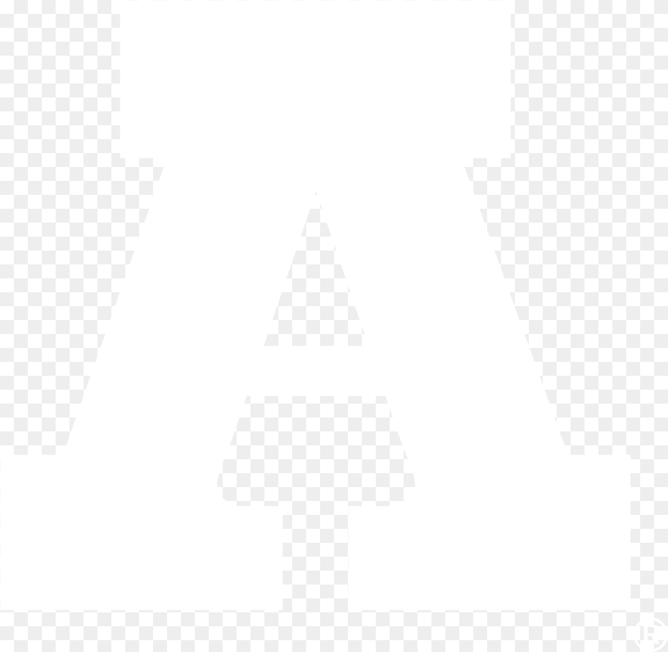 Arizona Wildcats Logo Black And White Close Icon White, Sign, Symbol, Triangle Png Image