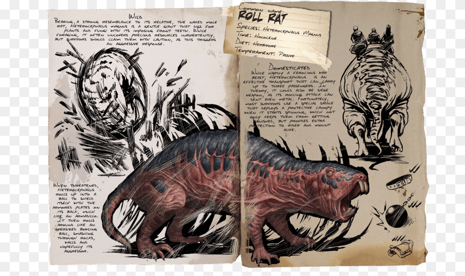 Ark Aberration Roll Rat, Animal, Reptile, Dinosaur, Wildlife Png