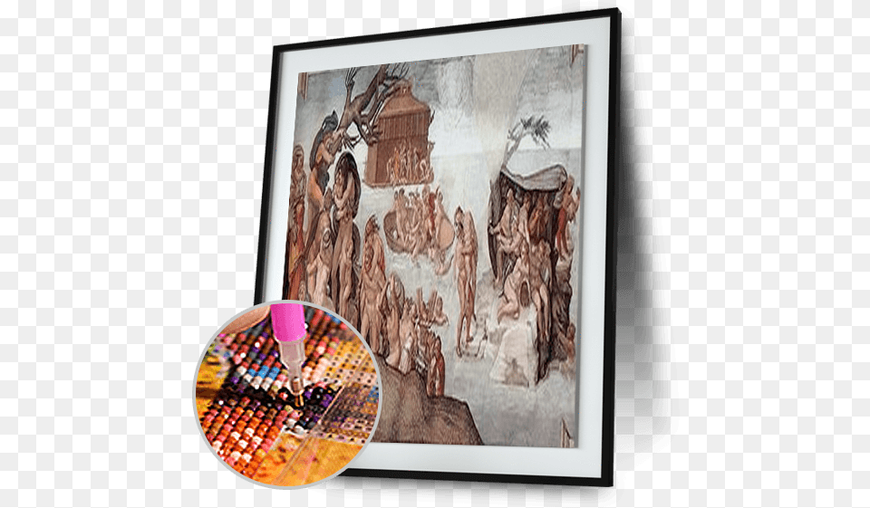 Ark By Michelangelo, Art, Collage, Painting, Person Png Image