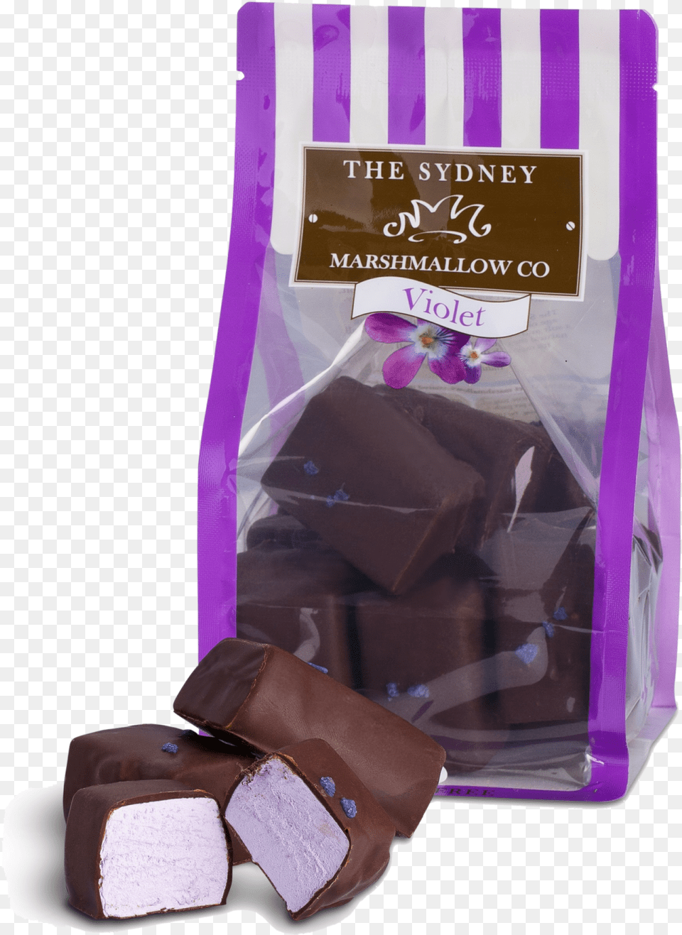 Ark Chocolate Violet Marshmallow, Dessert, Food, Fudge Free Png Download