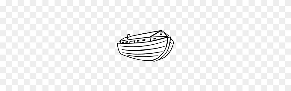Ark Coloring Pages Lds Noahs Ark Black And White, Boat, Dinghy, Transportation, Vehicle Free Transparent Png
