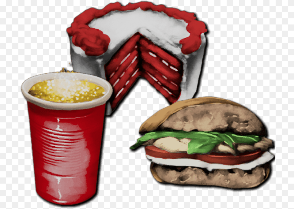 Ark Custom Recipes, Burger, Food, Cup Free Png