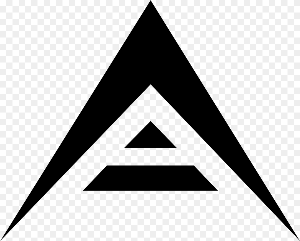 Ark Logo Triangle, Gray Free Png