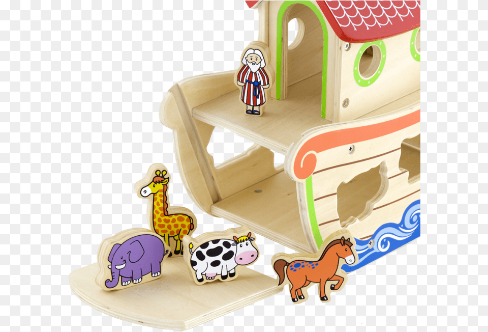 Ark Shape Sorter Arca Lui Noe Jucarie, Baby, Person, Animal, Horse Free Png Download