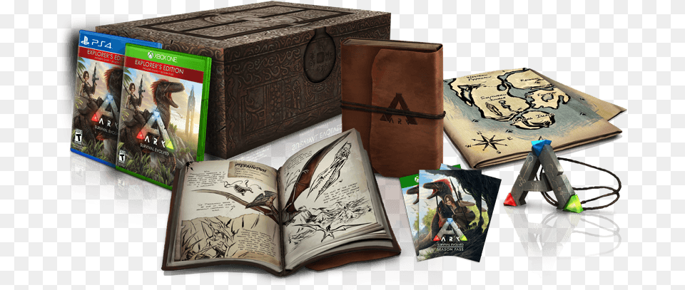 Ark Survival Evolved Collectors Edition Ark Survival Evolved Collector39s Edition Xbox One, Book, Publication, Person Png