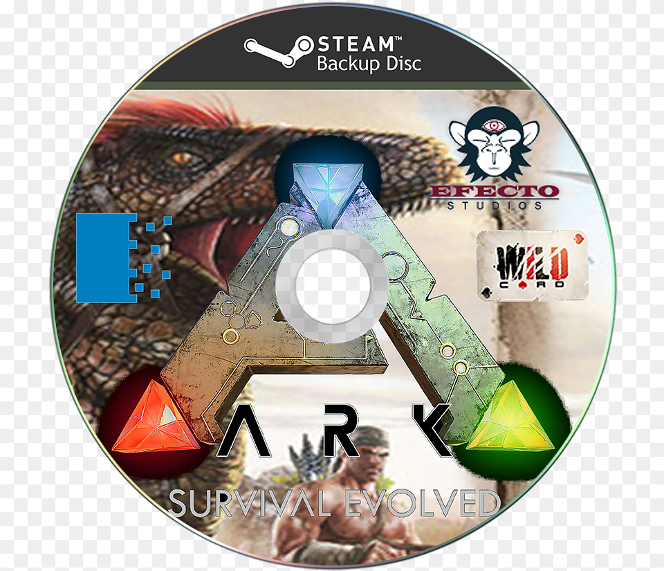 Ark Survival Evolved Details Launchbox Games Database Label, Disk, Dvd, Adult, Male Png