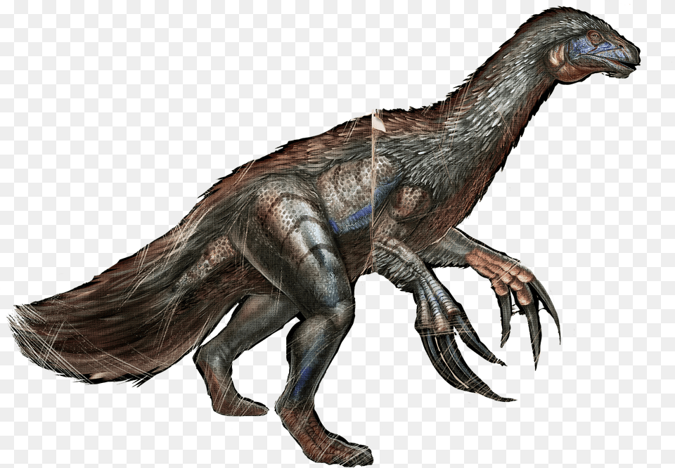 Ark Survival Evolved Therizinosaurus, Animal, Dinosaur, Reptile, Person Png