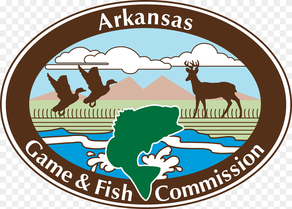 Arkansas Game And Fish Commission, Logo, Disk, Animal, Bird Png