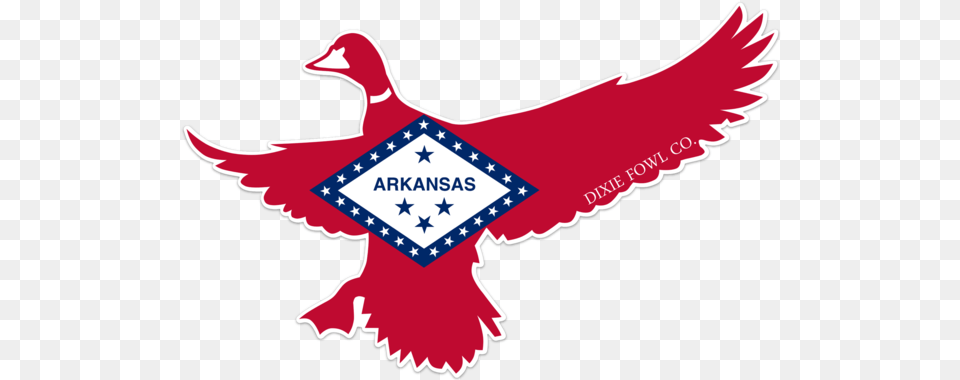 Arkansas Mallard Arkansas State Flag, Animal, Bird, Goose, Sticker Free Png