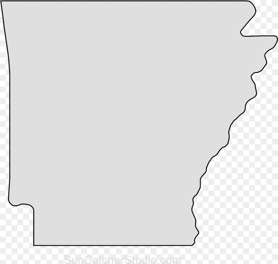 Arkansas Map Outline Shape State Stencil Clip Art Arkansas Outline, Silhouette, Text, Person Free Transparent Png