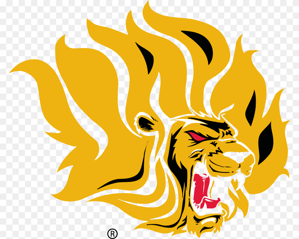 Arkansas Pine Bluff Golden Lions Logo Logo De Arkansas University Of Pine Bluff, Animal, Mammal, Lion, Wildlife Free Png Download