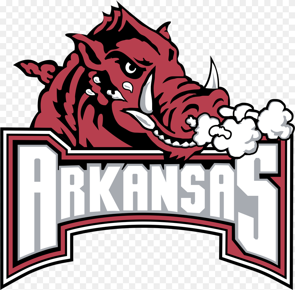 Arkansas Razorbacks Logo, Sticker, Face, Head, Person Free Png Download