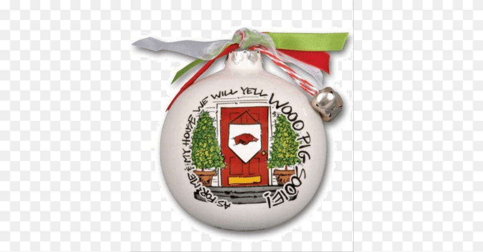 Arkansas Razorbacks Ornament With Ribbon Texas Holiday Ornaments By Magnolia Lane Texas Longhorns, Accessories, Christmas, Christmas Decorations, Festival Free Transparent Png