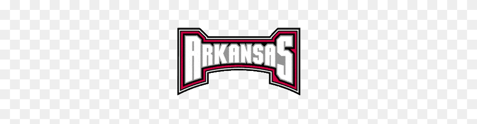 Arkansas Razorbacks Wordmark Logo Sports Logo History, Sticker, Dynamite, Weapon, Text Free Transparent Png