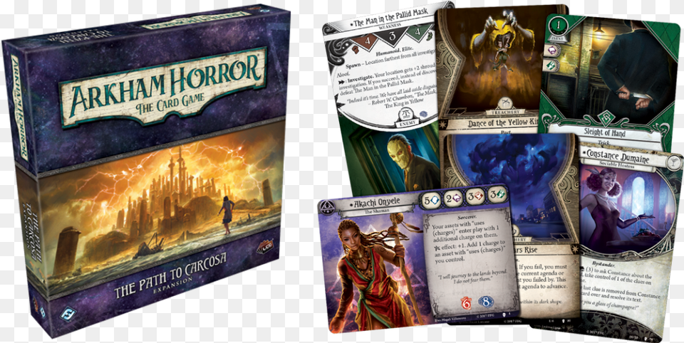 Arkham Carcosa Arkham Horror The Card Game The Dunwich Legacy, Book, Publication, Adult, Treasure Free Png Download