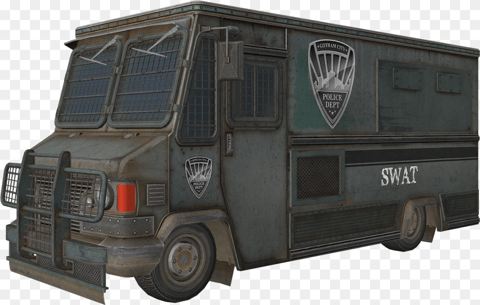 Arkham City Wiki Batman Arkham City Police Car, Machine, Transportation, Van, Vehicle Png Image
