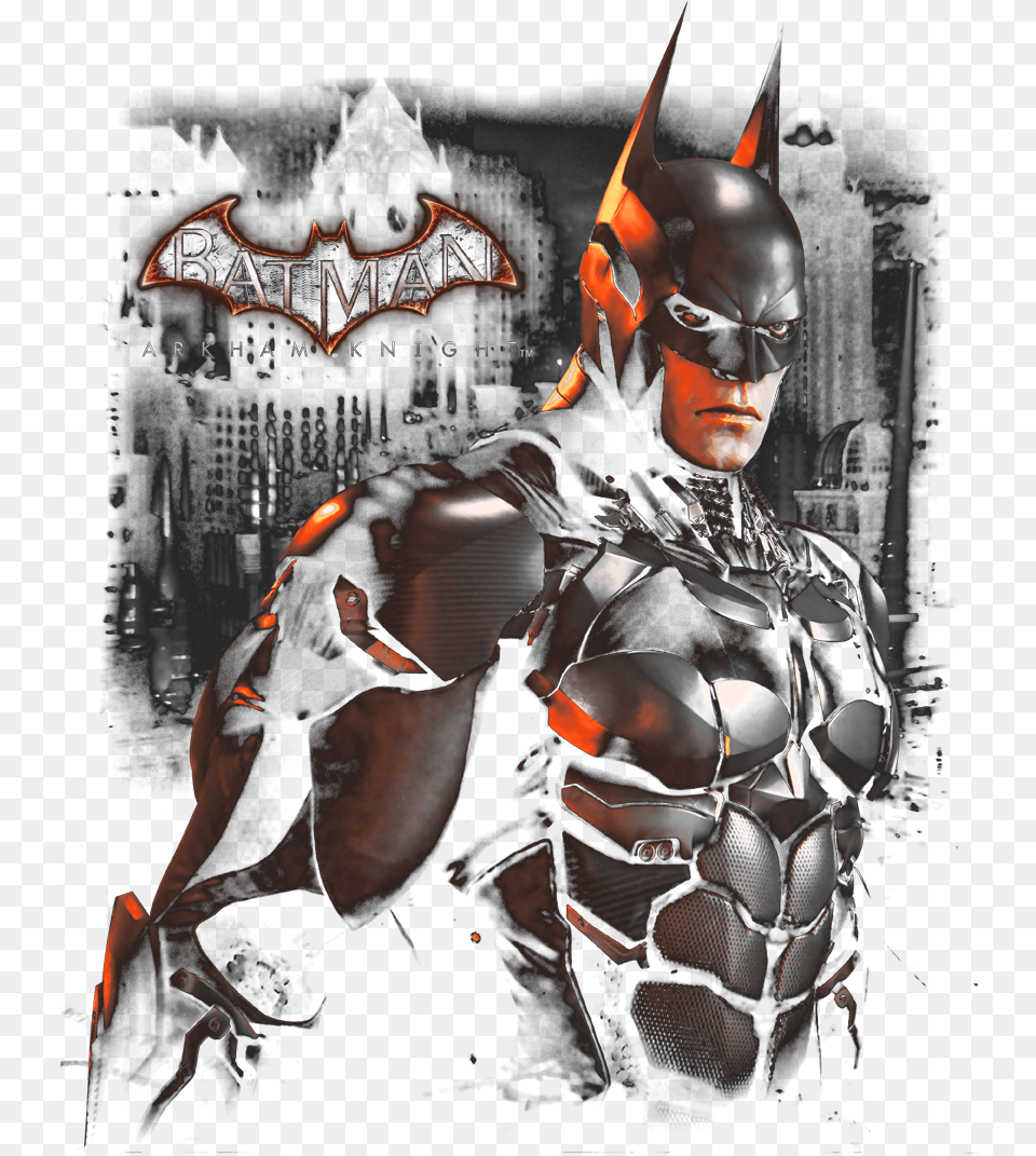 Arkham Dark Knight Men39s Regular Fit T Shirt Illustration, Adult, Batman, Male, Man Free Png Download