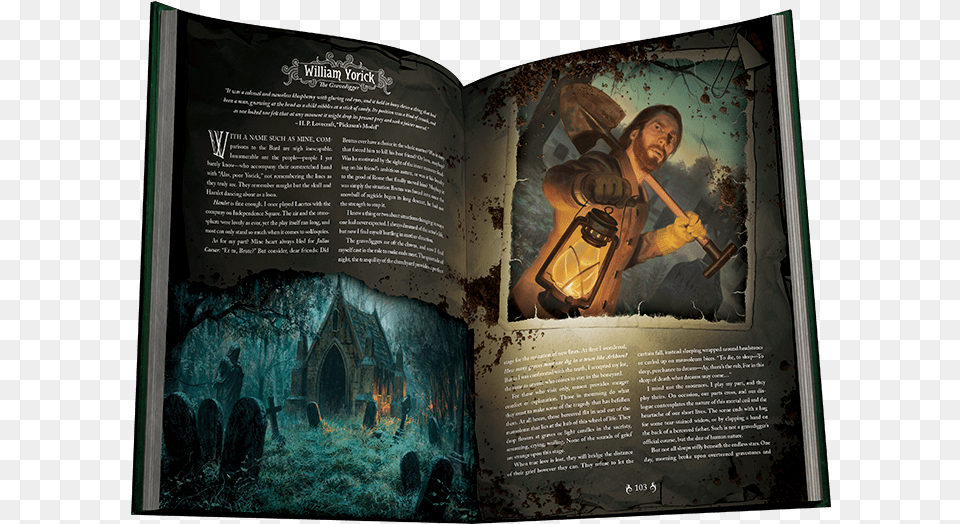 Arkham Horror Investigators Book, Publication, Adult, Advertisement, Male Free Png Download