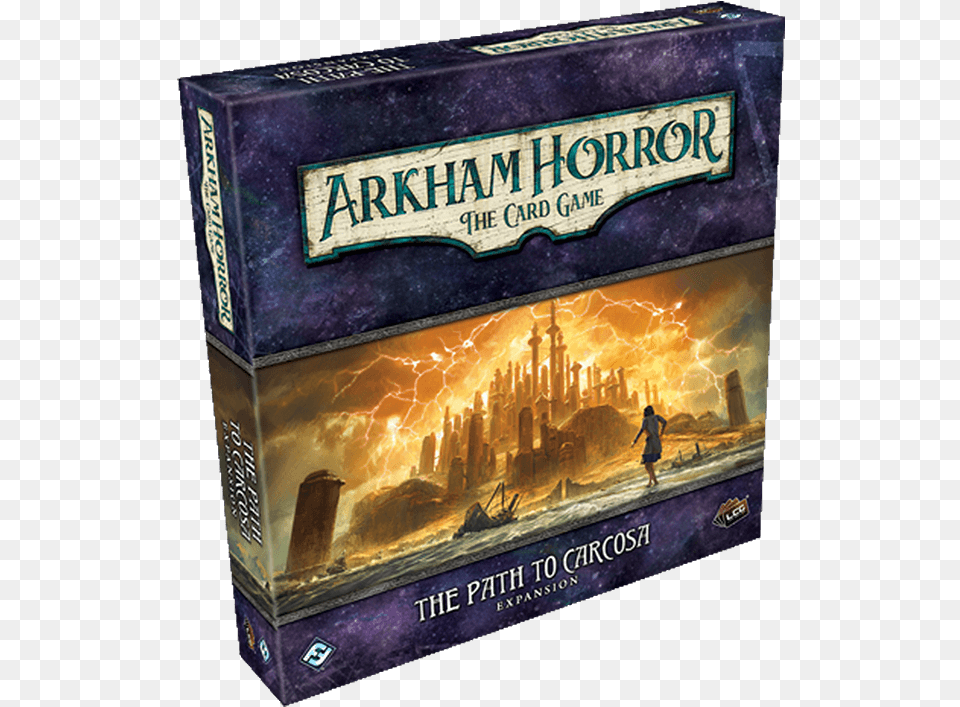 Arkham Horror Path To Carcosa, Book, Publication, Box, Person Png
