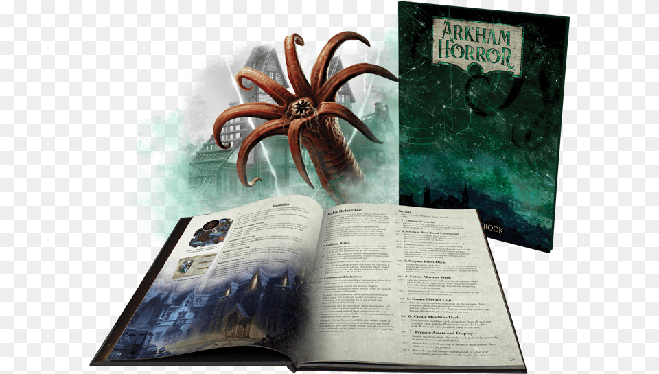 Arkham Horror Third Edition Board Game, Advertisement, Book, Poster, Publication Free Transparent Png