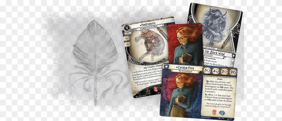 Arkham Horror To Fight The Black Wind, Adult, Publication, Person, Female Free Transparent Png