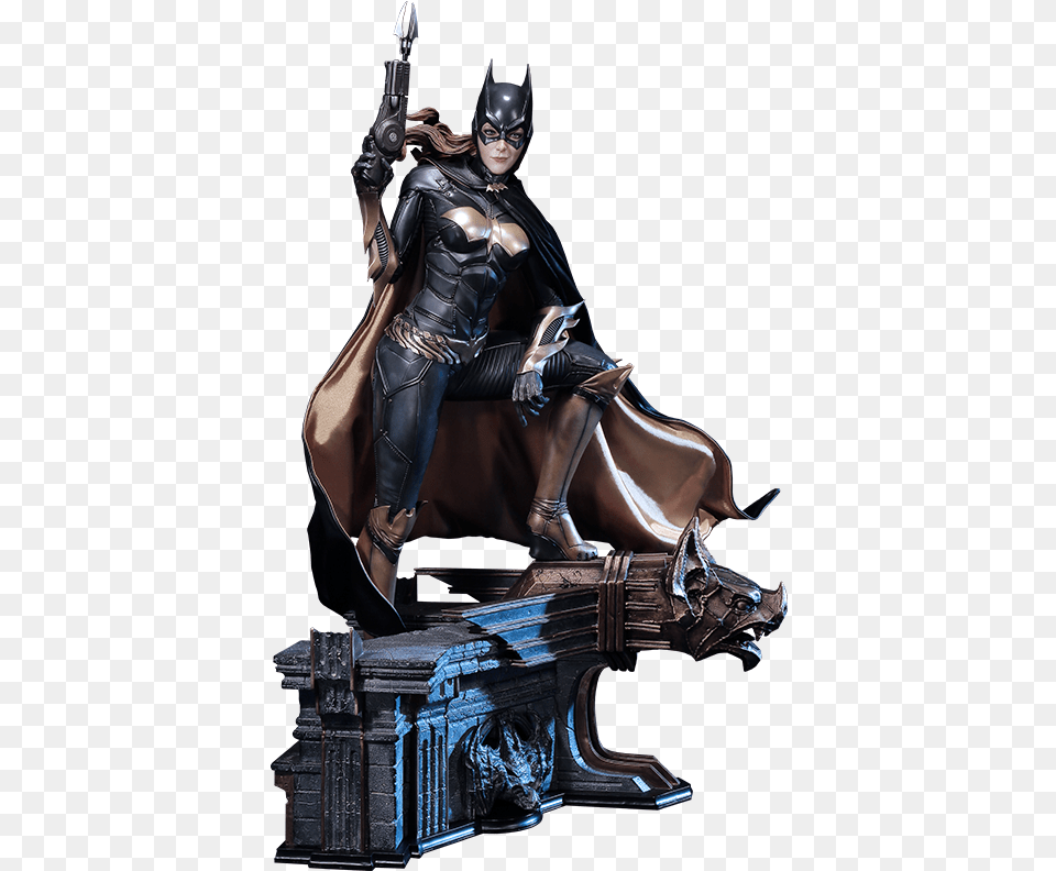 Arkham Knight Batgirl Statue, Adult, Female, Person, Woman Free Png
