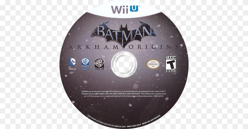 Arkham Origins Wiiu Disc Batman Arkham Origins Cd, Disk, Dvd Png