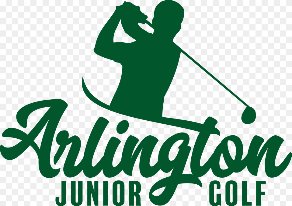 Arlington Junior Golf Logo Illustration, People, Person, Adult, Male Free Png