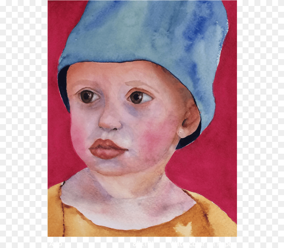 Arlo Watercolor On Paper Watercolor Painting, Art, Photography, Person, Head Free Png Download