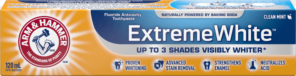 Arm Amp Hammer Extreme White Toothpaste 120 Ml Church Arm Amp Hammer Advance White Extreme Whitening Toothpaste Free Png