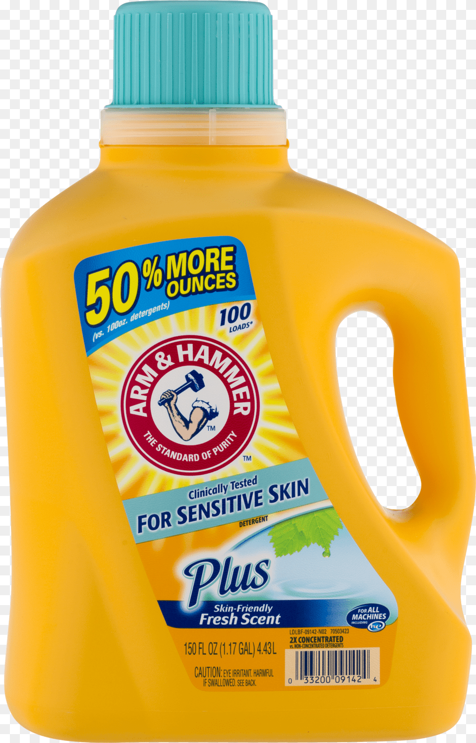 Arm Amp Hammer Ultra Laundry Detergent For Sensitive Arm And Hammer Detergent Sensitive Skin Plus Scent, Beverage, Juice, Bottle, Orange Juice Free Png Download