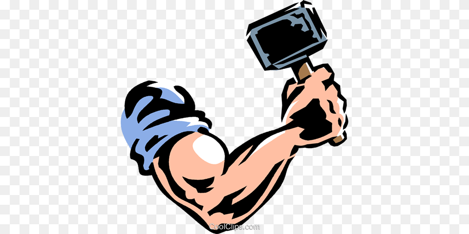 Arm And Hammer Royalty Vector Clip Art Illustration, Body Part, Person, Adult, Male Free Transparent Png