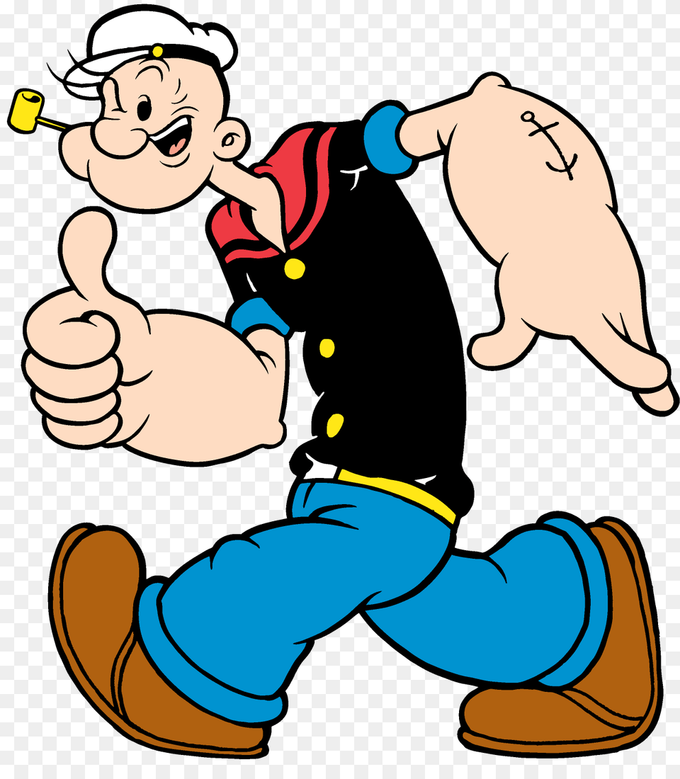 Arm Clipart Popeye, Book, Comics, Publication, Face Free Png