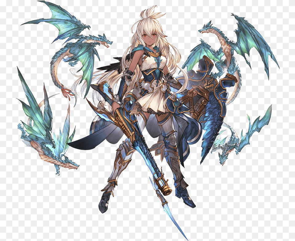 Arm Guards Armor Armored Boots Bangs Boots Breasts Zooey Granblue, Adult, Person, Woman, Female Free Png Download