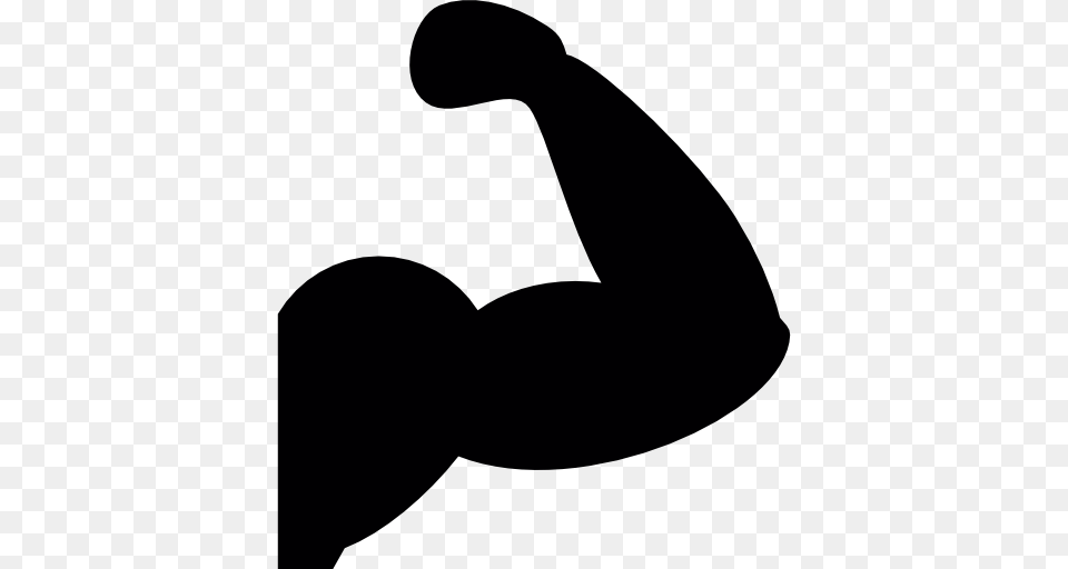 Arm Muscles Silhouette, Smoke Pipe, Stencil Free Transparent Png