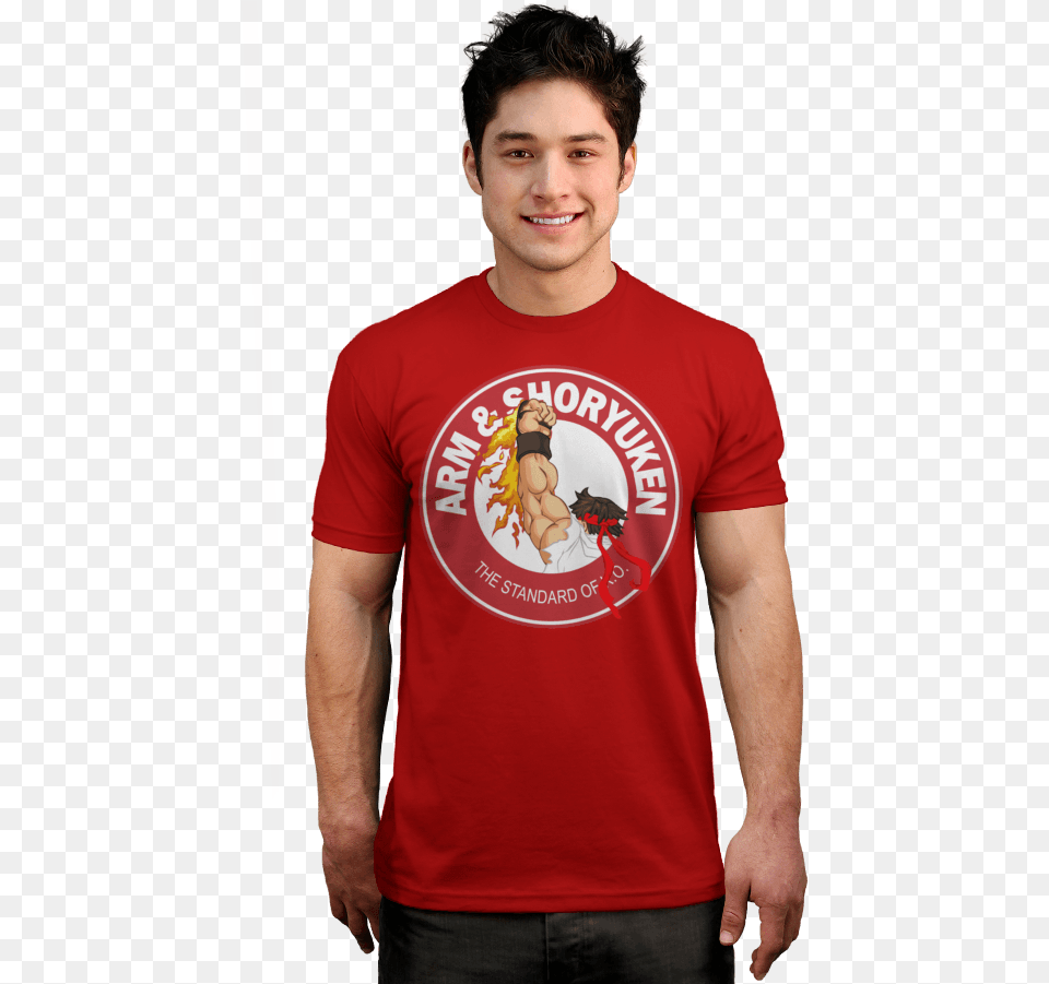 Arm Shoryuken T Shirt Get Fit With Snoopeh, T-shirt, Clothing, Person, Man Free Png Download