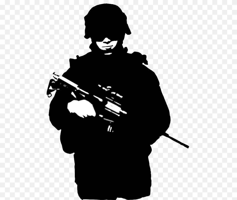 Arma, Stencil, Silhouette, Adult, Person Free Png Download