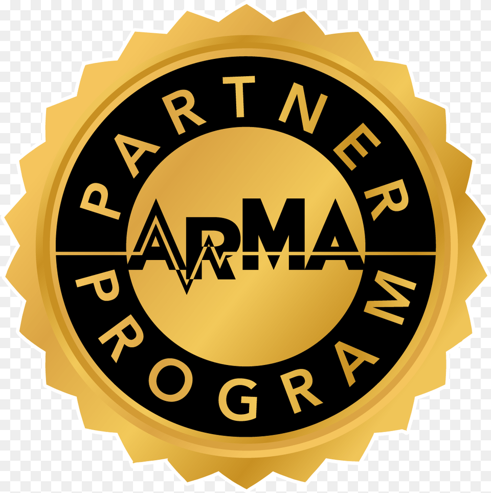 Arma Affiliates Partner Program Label, Badge, Logo, Symbol, Ammunition Png Image