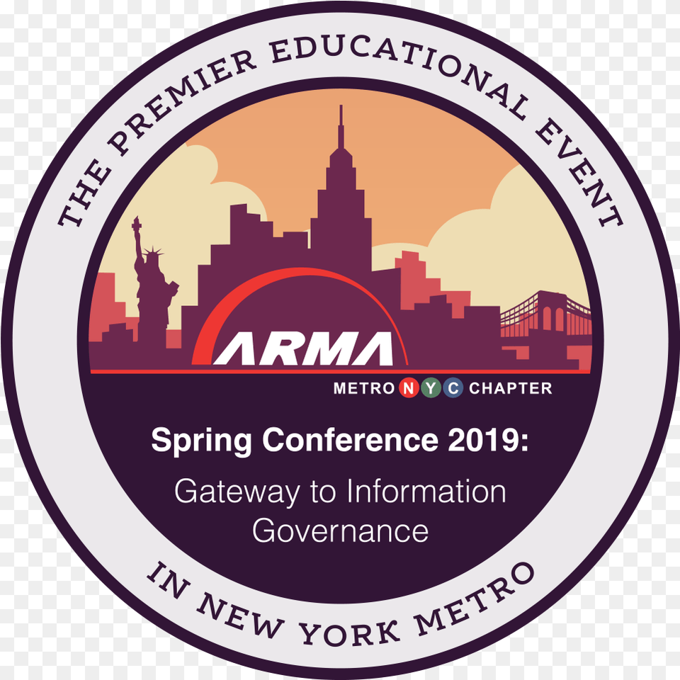 Arma Metro Nyc Spring Conference Recap Crown Records Circle, Sticker, Advertisement, Poster, City Png